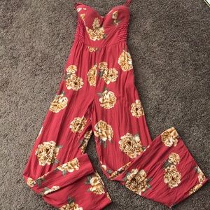 Floral print jumpsuit